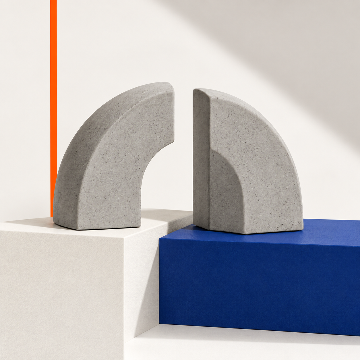 Arc Bookend Pair
