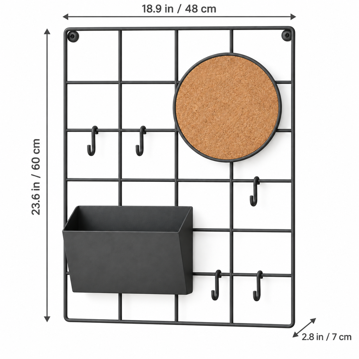 Gridline Wall Organizer