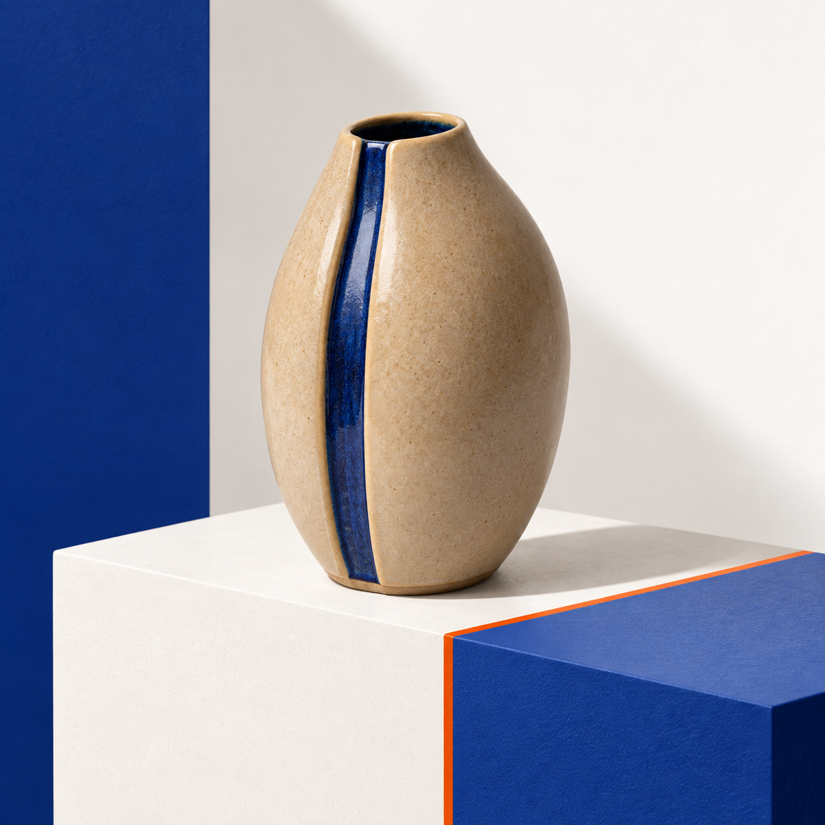 Rift Stoneware Vase